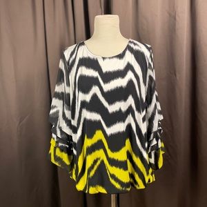 Alfani animal print top